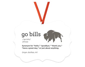 Go Bills Holiday Christmas Ornament - Buffalo Bills, Bills Mafia