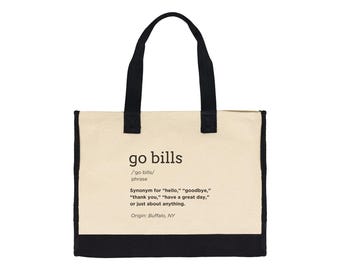 Go Bills Tote Bag: Buffalo Bills Mafia Fan Gift