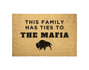Bills Mafia Coir Doormat: Funny Buffalo Bills Fan Gift