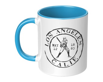 Los Angeles Baseball Vintage Stamp Mug - 11oz & 15oz