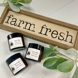 Goat Milk Face and Neck Cream, Goat Milk Facial Moisturizer, Hydrating Face Cream, Holistic Goat Milk Face Cream, Unscented Face Cream