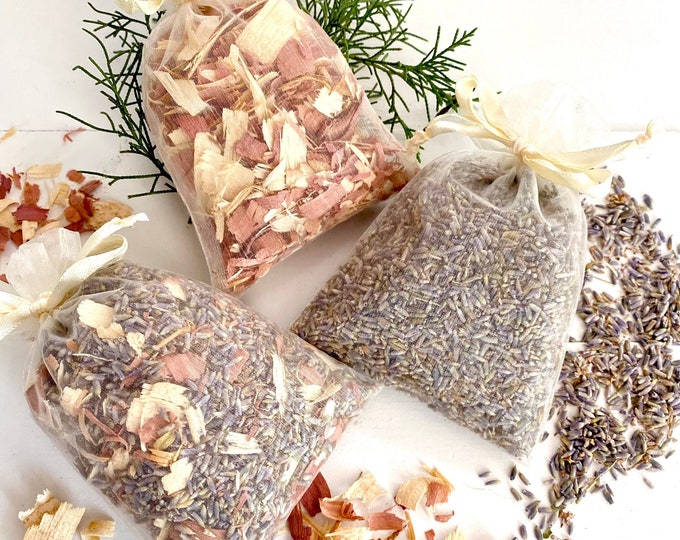 Botanical Scent Sachet Set Lavender, Cedar, Orange & Cinnamon