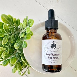 Hair Serum for Dry Hair, Hair Oil, Botanical Oil for Hair, Hair Serum for Dry Frizzy, Serum for Strengthening Hair, Natural Treatment Serum