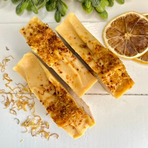 Zitronengras-Ziegenmilchseife: Natürliche Kurkuma- & Ringelblumenseife