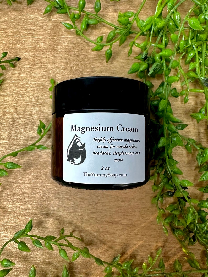 Magnesium Cream Magnesium Lotion Magnesium Butter Magnesium Muscle Aches, Sleeplessness, Headaches and more image 2