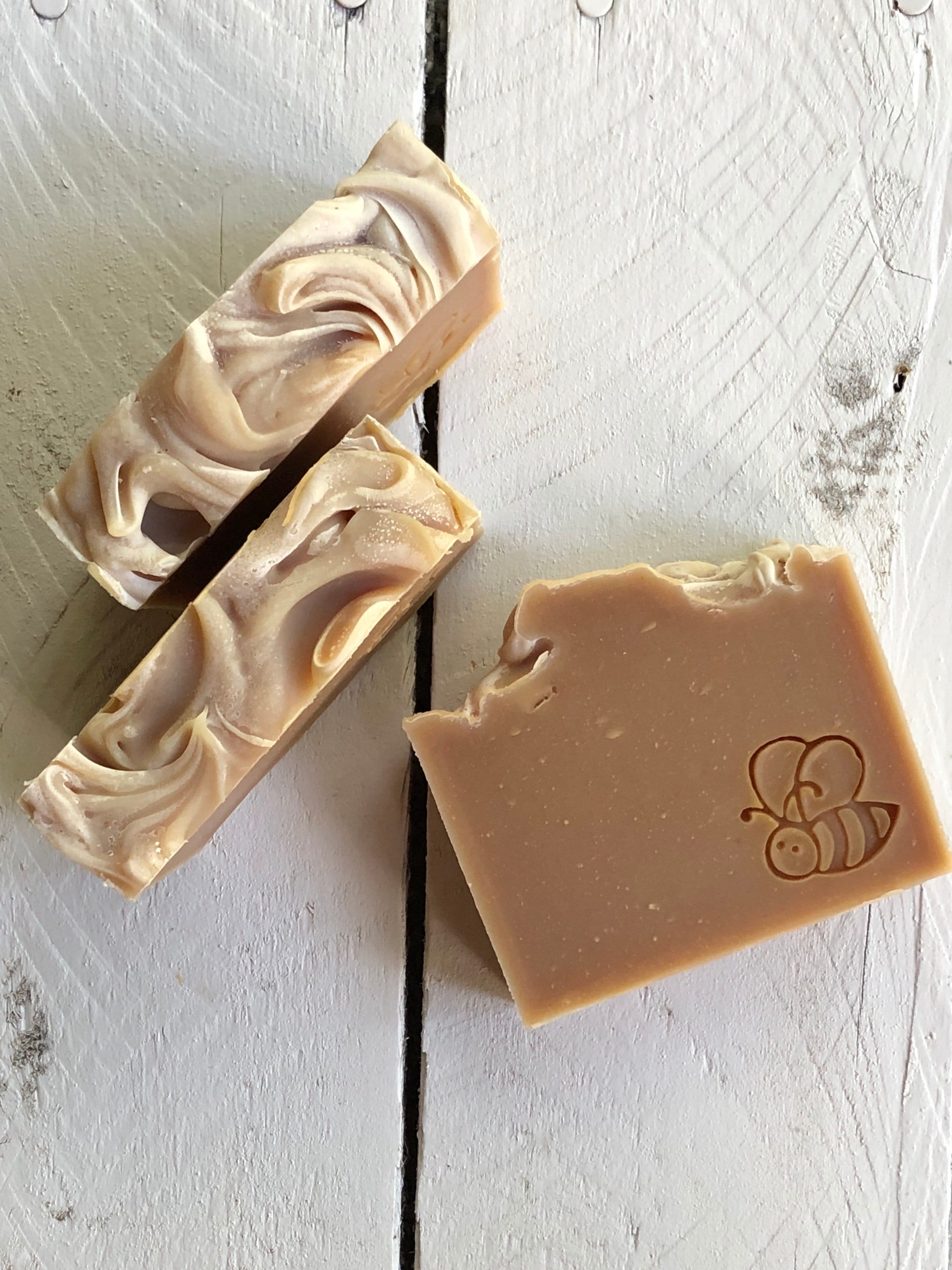 Natural Goat Milk Soap, Honey Bee Goat Milk Soap, Unscented Goat Milk Soap, Honey Soap, Beeswax Soap, Holistic Soap, Sensitive Skin Soap