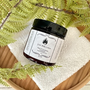 Unscented (Plain Ol&#39; Goodness) Goat Milk Lotion 4 oz, Scent Free Goat Milk Lotion, Sensitive Skin Goat Milk Lotion, Unscented Lotion