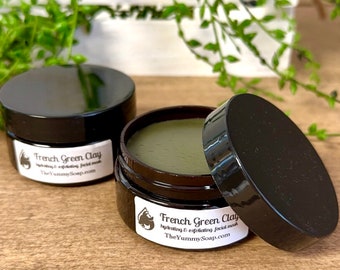 French Green Clay Facial Mask ~Clay Facial ~Tea Tree Facial Mask ~Lavender Facial Mask ~Clay Mask