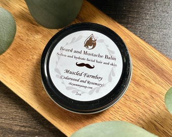 Beard and Mustache Balm, Conditioning Beard Balm, Conditioning Mustache Balm, Skincare for Men, Beard Care, Mustache Care, Tame your Beard