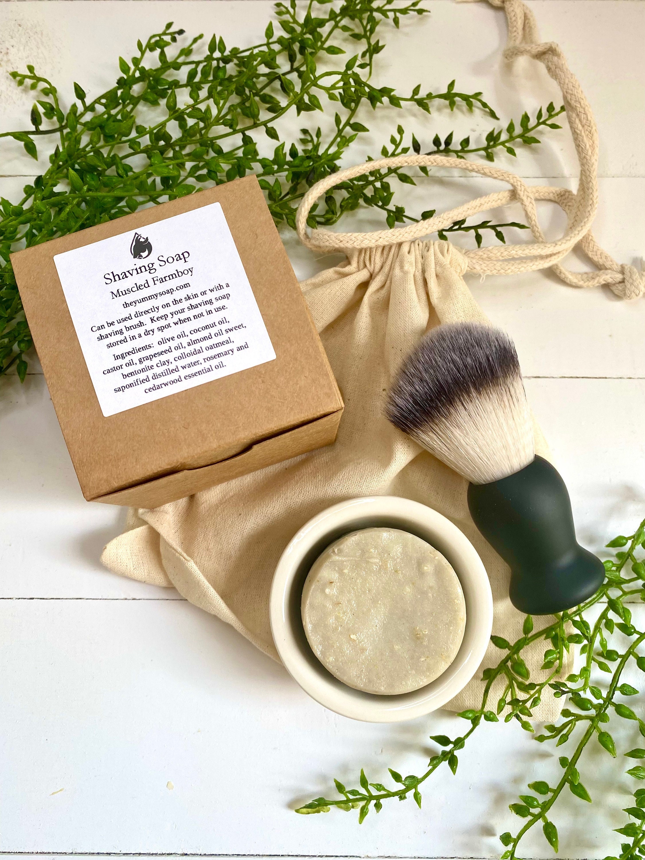 Old Fashioned Shaving Soap Set ~Shaving Soap for Sensitive Skin ~Shaving Gift Set ~Natural Shaving Soap Set ~Gifts for Him ~Gifts for Dad