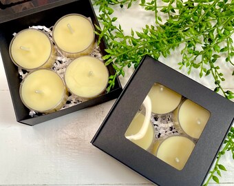 Beeswax Tealight Candle ~Air Cleansing Candles ~Natural Candles ~Air Purifying Candles ~Pure Beeswax ~Beeswax Tea Light Candles