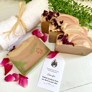 Love is in the Air Soap, Goat Milk Soap, Natural Soap, Rose Soap, Holistic Soap, Tropical Floral Soap, Romantic Soap, Tropical Scent Soap