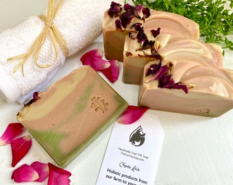 Love is in the Air Soap ~Goat Milk Soap~ Natural Soap ~Rose Soap ~Holistic Soap ~Tropical Floral Soap ~Romantic Soap