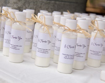 Goat Milk Lotion Favors, Wedding Favors, Bridal Shower Favors, Baby Shower Favors, Party Favors, Goat Milk Lotion 2 oz, Event Favors