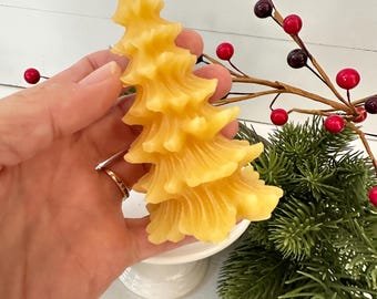 Kerstboomkaars bijenwas, hygge-huisdecoratie, etherische oliën