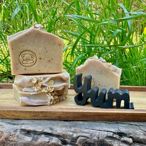 Sweet Pooh Bear Goat Milk Soap, Lavender Soap, Oatmeal Soap, Sensitive Skin Soap, Holistic Artisan Soap, Eczema Soap, Natural Goat Milk Soap
