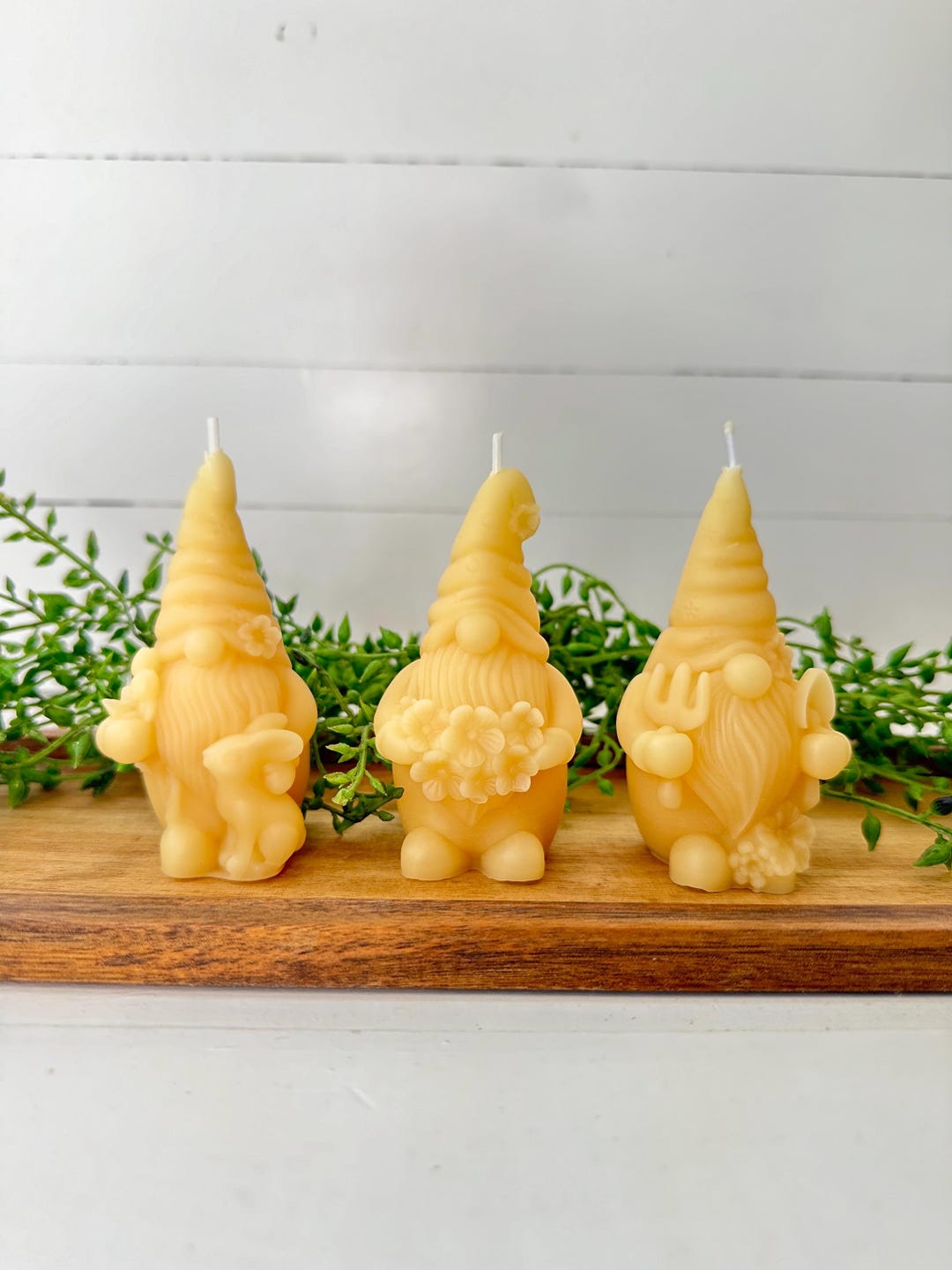 Gnome Beeswax Candle, Spring Candle, Natural Healthy Candle, Pure ...