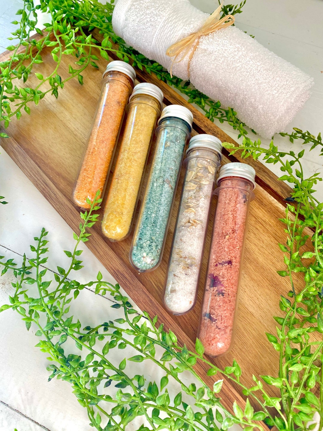 Bath Salt Favors botanical Bath Salts baby Shower Favor Etsy