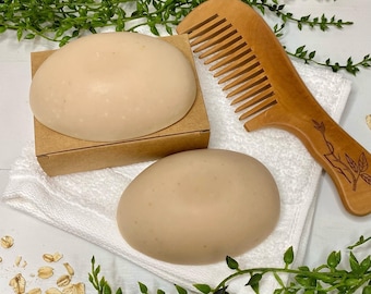 Dry and Brittle Hair Goat Milk Shampoo Bar: Moisturizing Hair Soap
