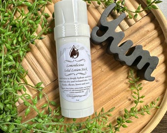 Organic Shea Butter Solid Lotion Stick: Natural Essential Oils