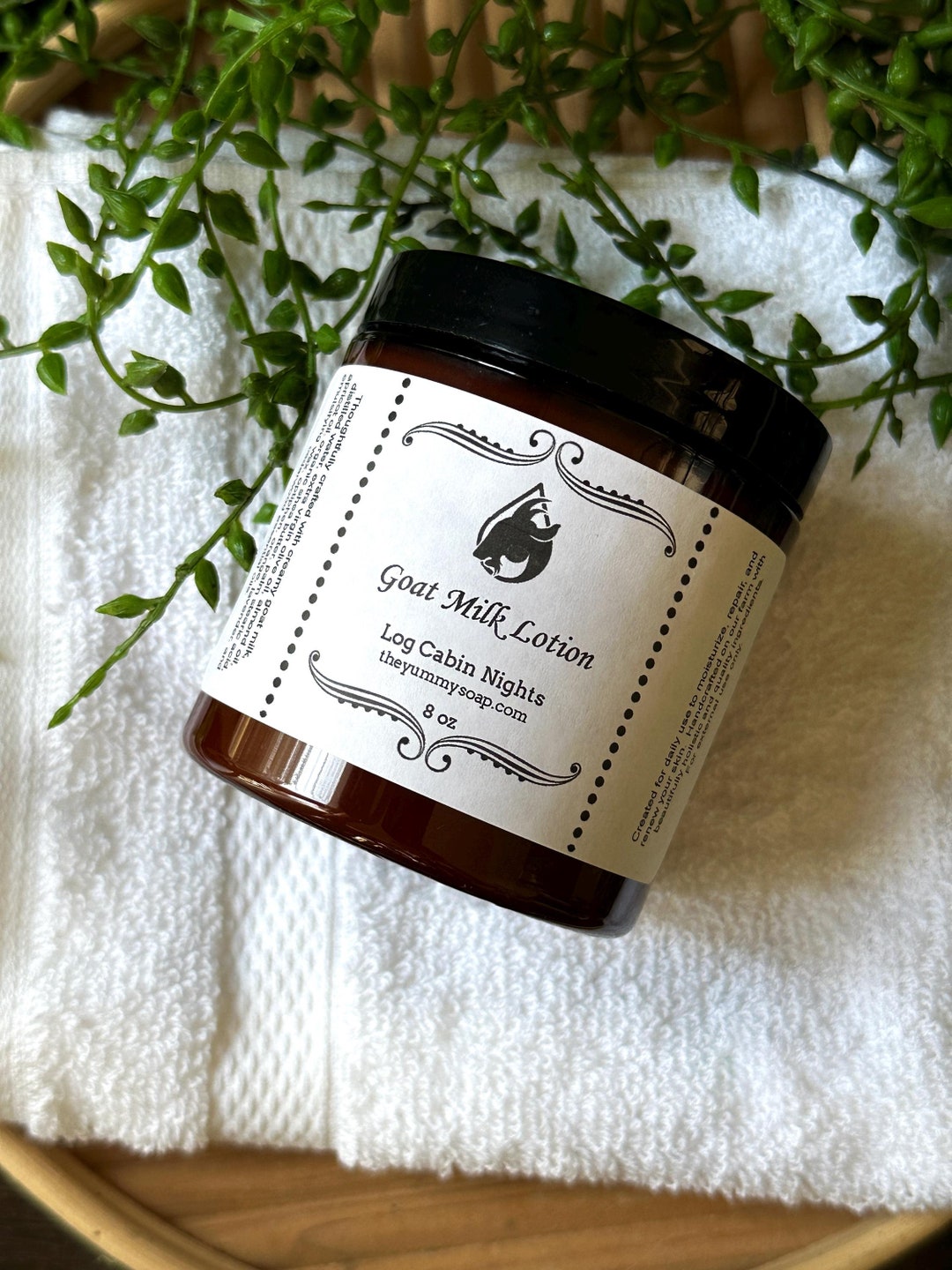Log Cabin Nights Goat Milk Lotion, Goat Milk Lotion 8 Oz , Woodsy Goat ...