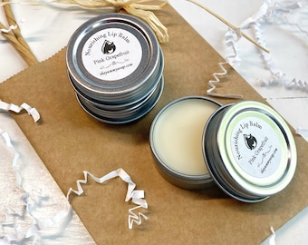 Shea Butter Lip Balm: Natural Essential Oils, 1/2 oz Tin