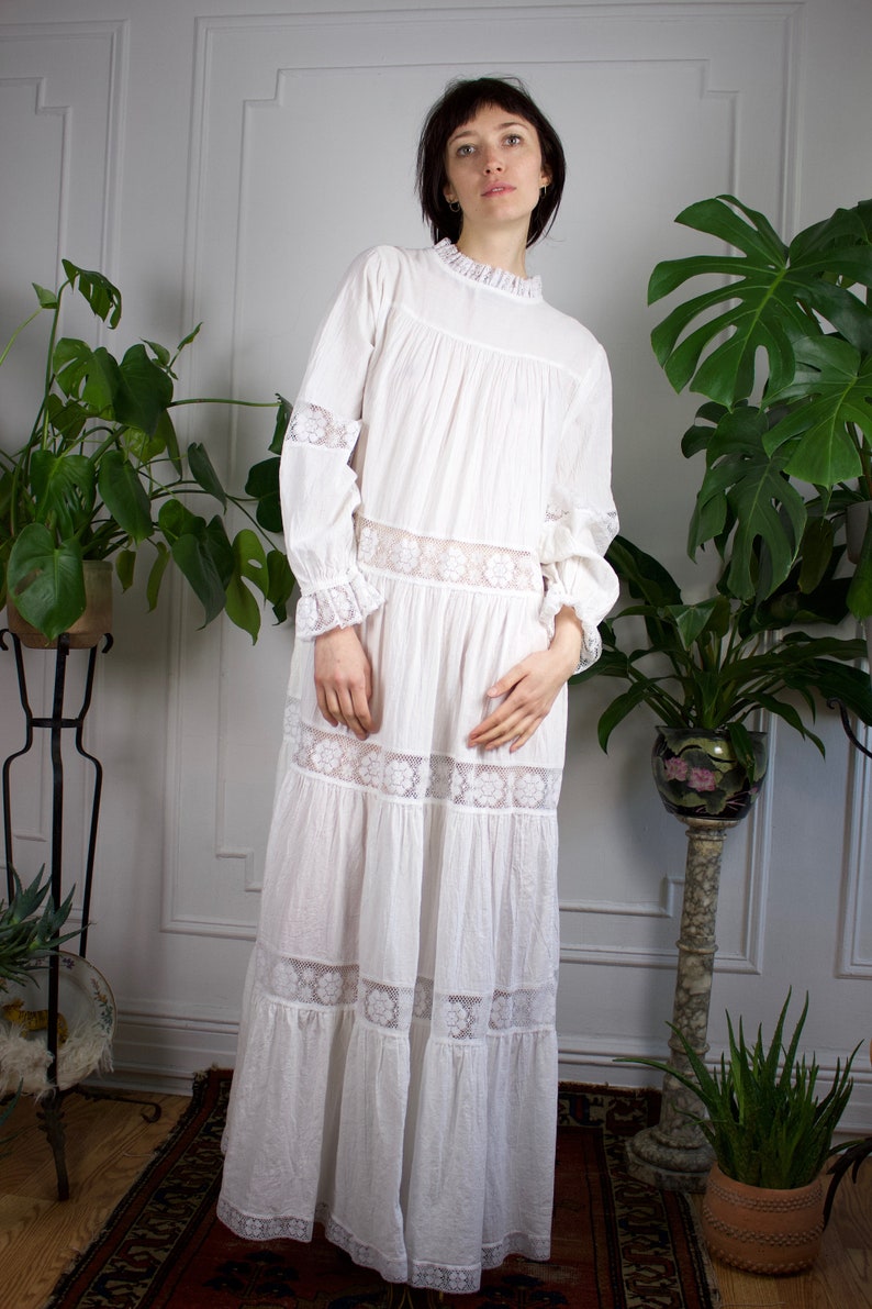 60s Gauze Wedding Gown