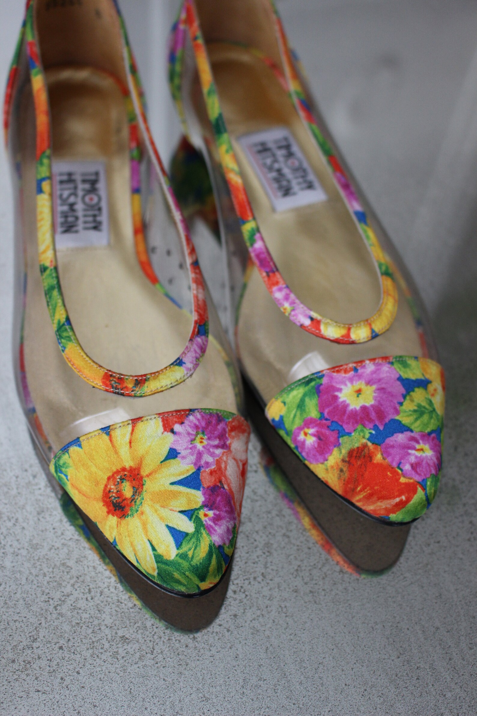 80s garden party ballet flats