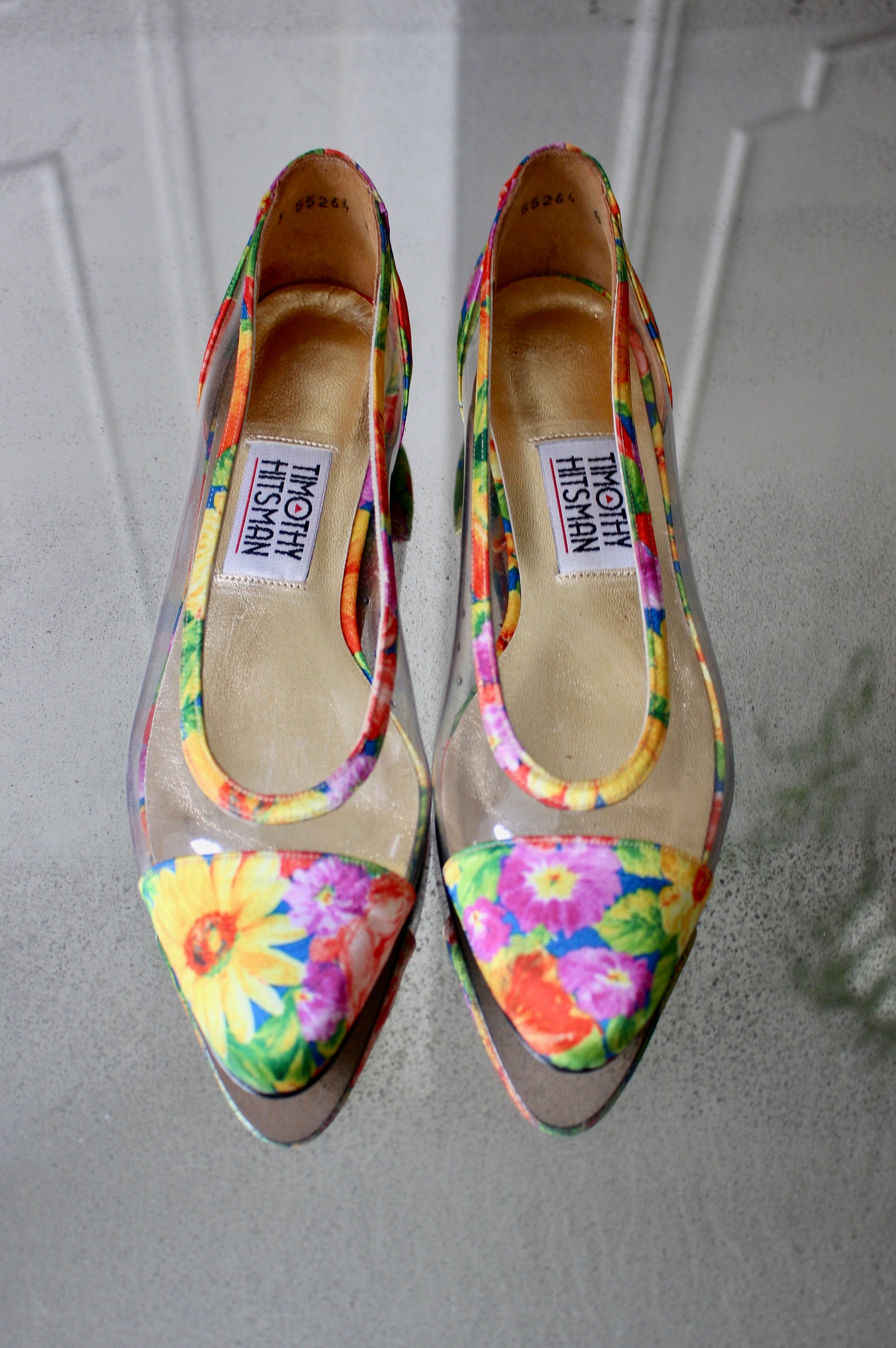 80s garden party ballet flats