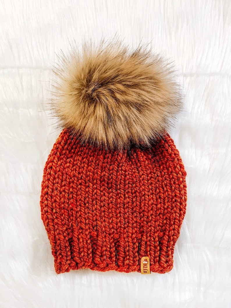 Pom Pom Beanie in a variety of colors and sizes. Come Explore Etsy
