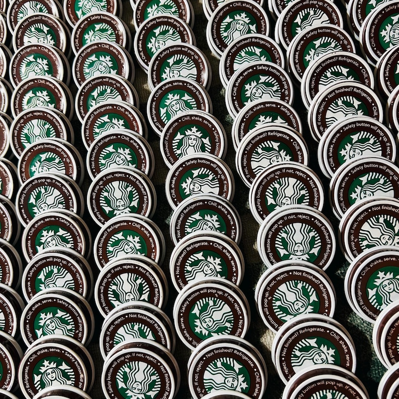Lot of 50 Starbucks Metal Bottle Caps Mocha Frappuccino Lids Art Craft ...