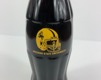 Coca Cola Classic bottle commemorating Arizona State University 1996 Football PAC 10 National Champions. Original contents sealed inside.