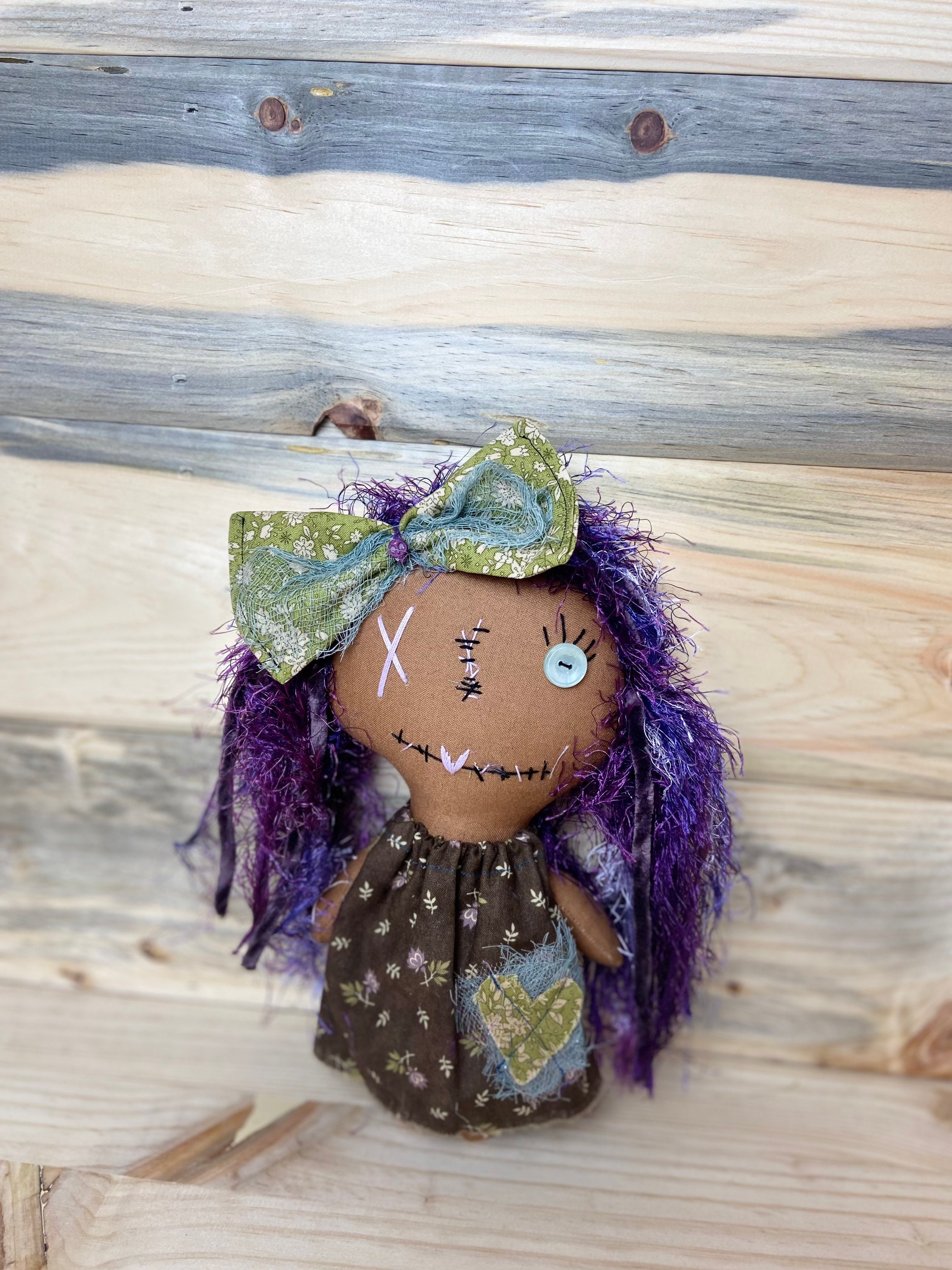 Purple Voodoo Handmade Ragdoll Handmade African American Doll Handmade Primitive Doll OOAK Voodoo Purple Voodoo Handmade Ragdoll Handmade African American Doll Handmade Primitive Doll OOAK Voodoo