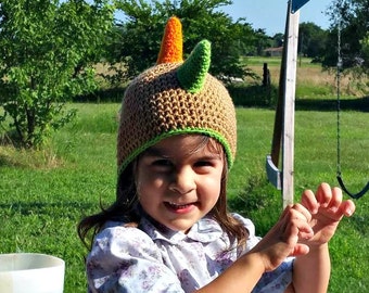 Crochet Dinosaur hat, any size, photo prop, baby gift, handmade, toddler hat, newborn hat, crochet dino hat, newborn photo prop, childs hat