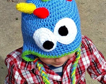Crochet Monster hat, any size, photo prop, baby gift, handmade, toddler hat, newborn hat, Monster hat, newborn photo prop, childs hat