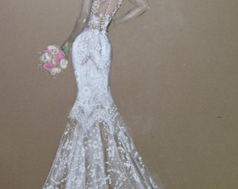 Custom Pastel Bridal Portraits