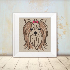 Cross Stitch Pattern - Dog - Yorkshire Terrier - Instant Download