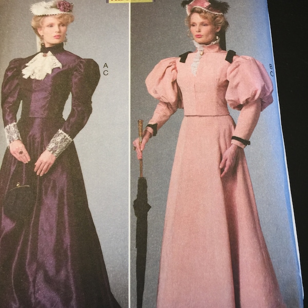 NEW UNCUT 6 8 10 12 14  Butterick B6537 1890's Bodice Jacket & Skirt Making History Sewing Pattern NEW Victorian 6537