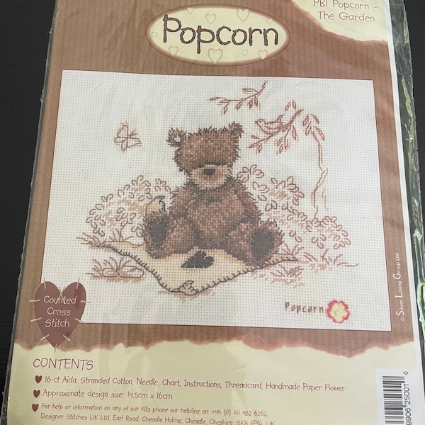 Popcorn Cross Stitch Etsy