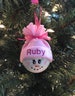Personalized Snowman Holiday Ornaments -  Hand-painted 