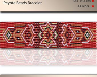 Peyote Bracelet Pattern, Odd Count Bead Stitch (PDF Pattern)