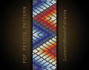 Patrón de pulsera peyote, número impar, patrón peyote, patrón en PDF, n.° 117P