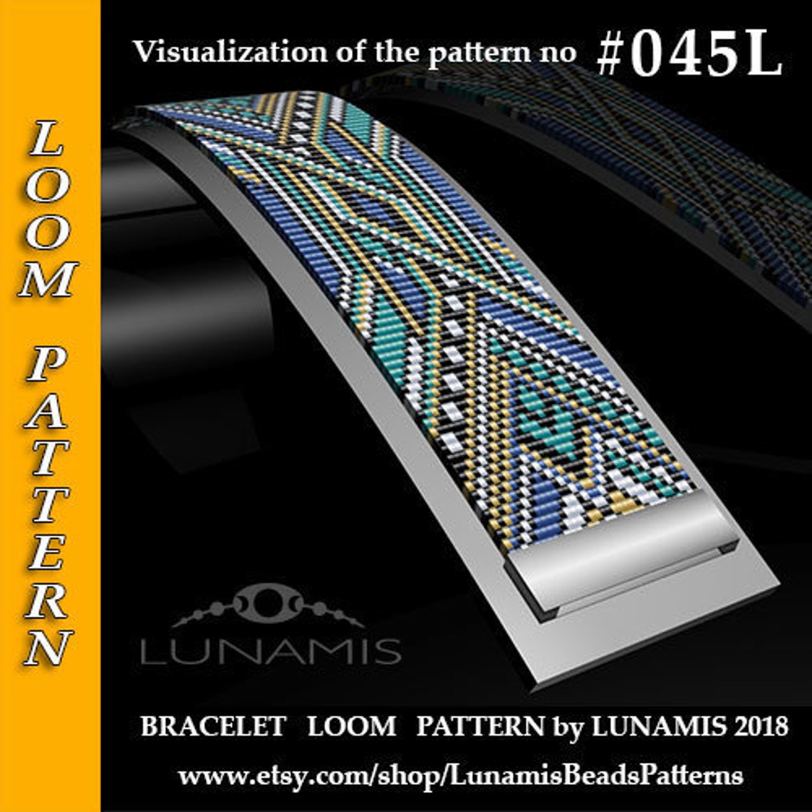 Loom Bracelet Pattern Loom Pattern Square Stitch Pattern Etsy