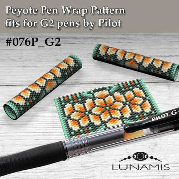 FLORAL SUGAR SKULLS Peyote Pen Wrap Pattern Pdf Digital 