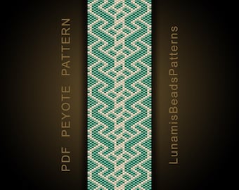 Peyote muster für perlenarmband, Perlenweben, Perlenweben, ungerade anzahl, #014P, peyotestich, pdf datei