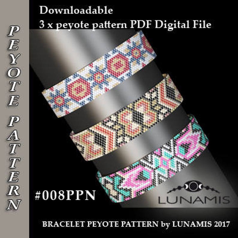 peyote bracelet pattern peyote pattern odd count stitch etsy