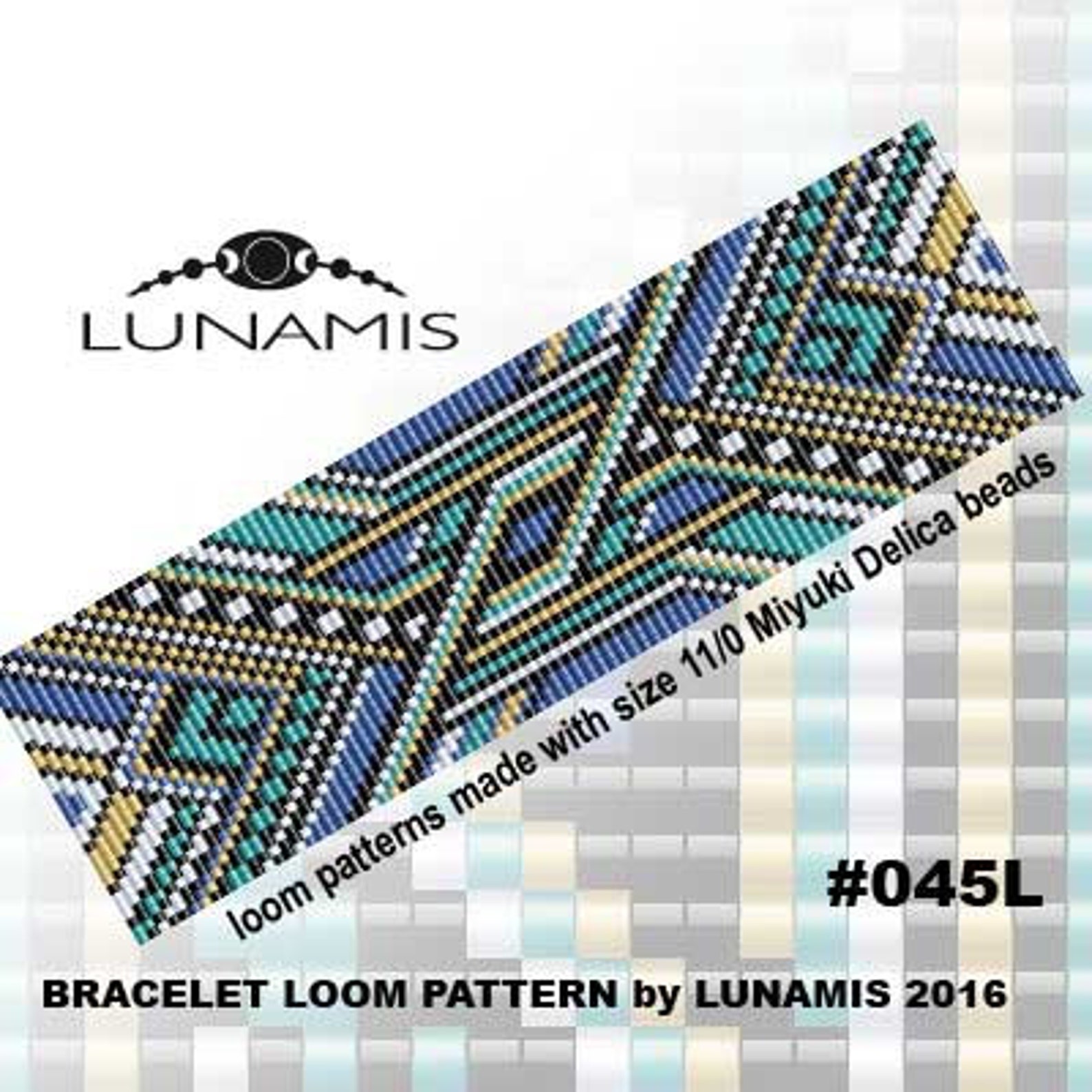 Loom Bracelet Pattern Loom Pattern Square Stitch Pattern Etsy