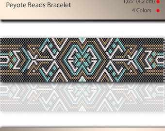 Odd Count Peyote Bracelet Pattern, Beaded Stitch, Miyuki Delica (PDF Pattern)