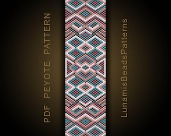 Peyote Armband Muster, Odd Count Perlendesign (PDF Download) #012P
