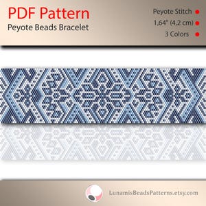 peyote bracelet pattern, odd count, peyote pattern, stitch pattern, pdf file, pdf pattern, #185P